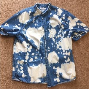 Urban outfitters Men’s acidwash denim button up